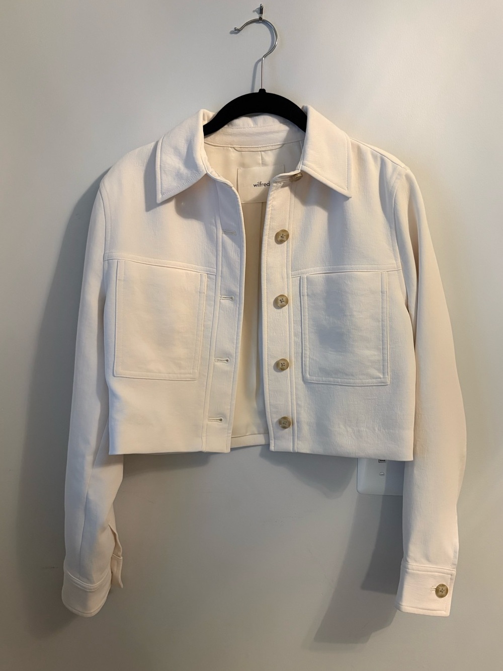 Aritzia Wilfred little cropped jacket crepette